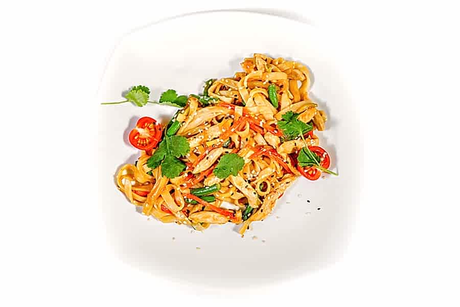 Удон с курицей